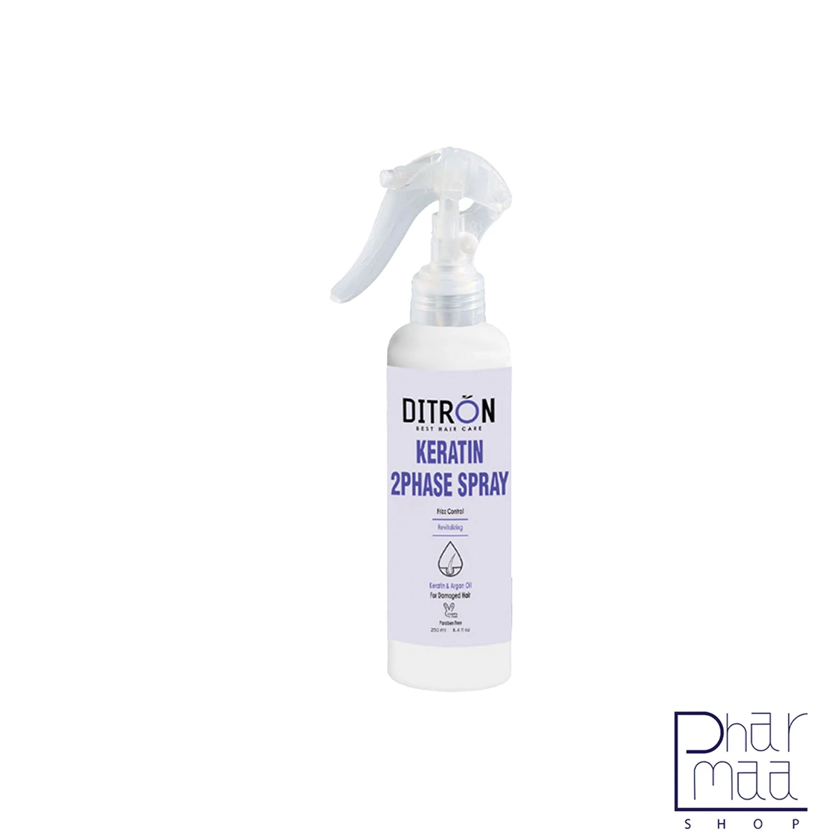 keratin اسپری دو فاز کراتین و روغن آرگان دیترون 250 میل - Image 1